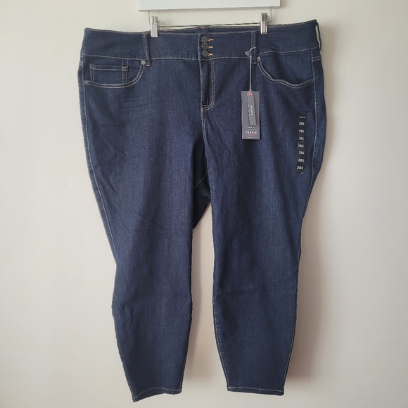 NWT Torrid Premium Stretch Jegging Dark Seas Wash Ankle Length Brand  Size 28 - Picture 11 of 11